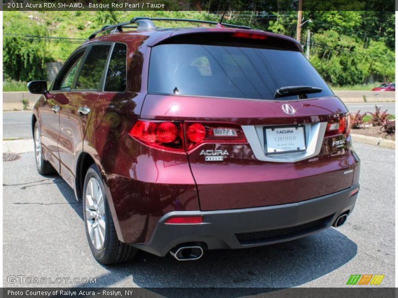 Basque Red Pearl / Taupe 2011 Acura RDX SH-AWD