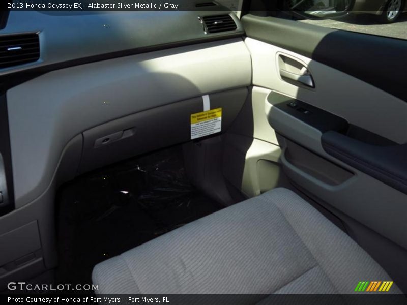 Alabaster Silver Metallic / Gray 2013 Honda Odyssey EX
