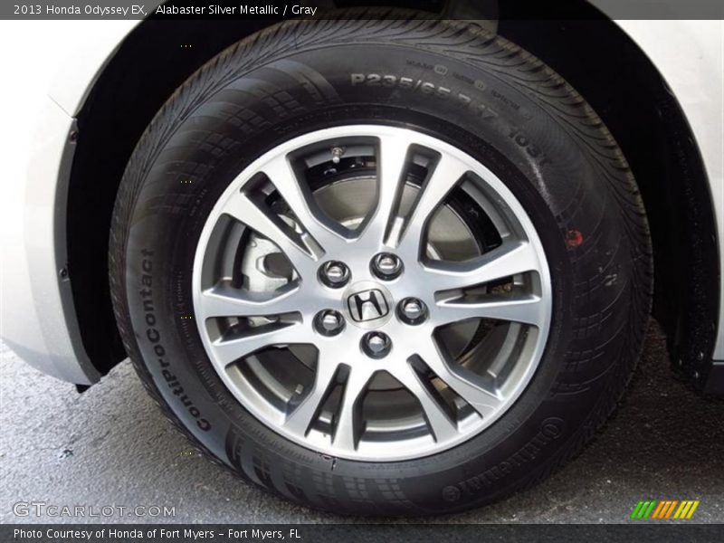 Alabaster Silver Metallic / Gray 2013 Honda Odyssey EX