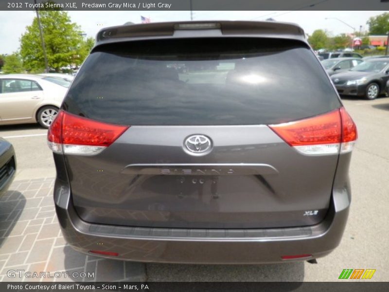 Predawn Gray Mica / Light Gray 2012 Toyota Sienna XLE