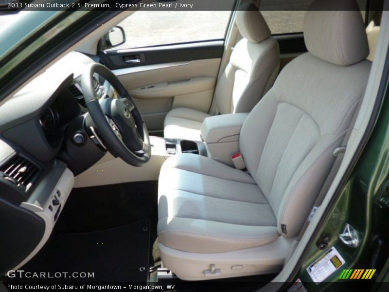 Cypress Green Pearl / Ivory 2013 Subaru Outback 2.5i Premium