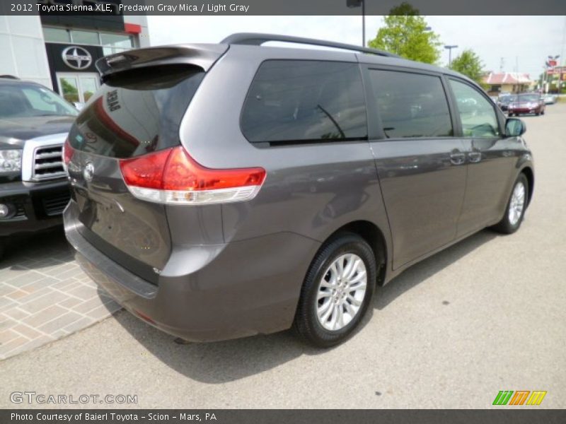 Predawn Gray Mica / Light Gray 2012 Toyota Sienna XLE