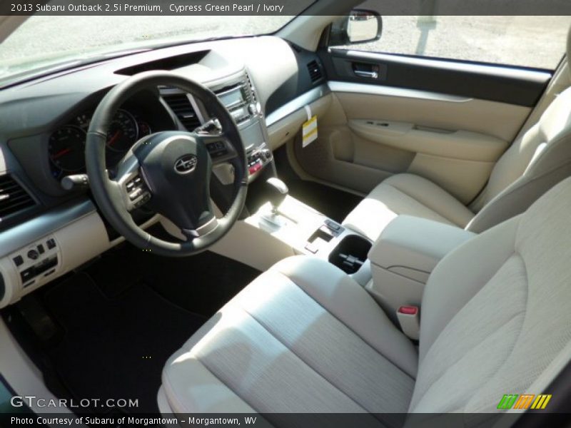 Cypress Green Pearl / Ivory 2013 Subaru Outback 2.5i Premium