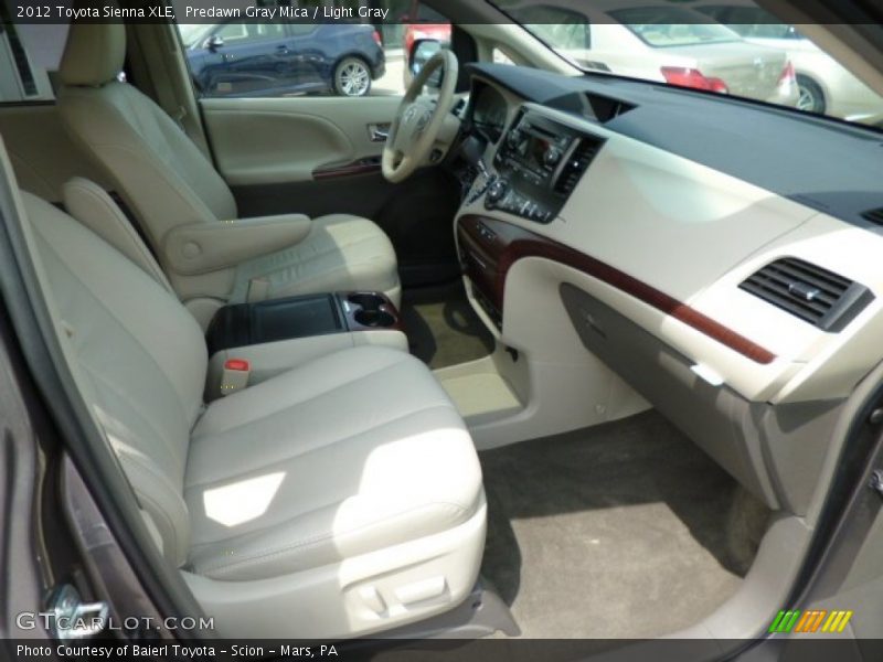 Predawn Gray Mica / Light Gray 2012 Toyota Sienna XLE