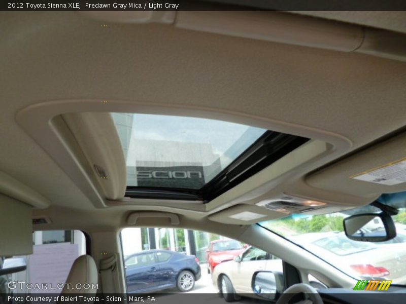Predawn Gray Mica / Light Gray 2012 Toyota Sienna XLE