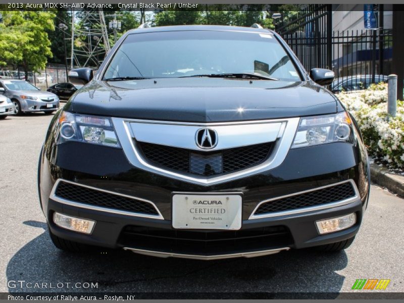 Crystal Black Pearl / Umber 2013 Acura MDX SH-AWD Advance