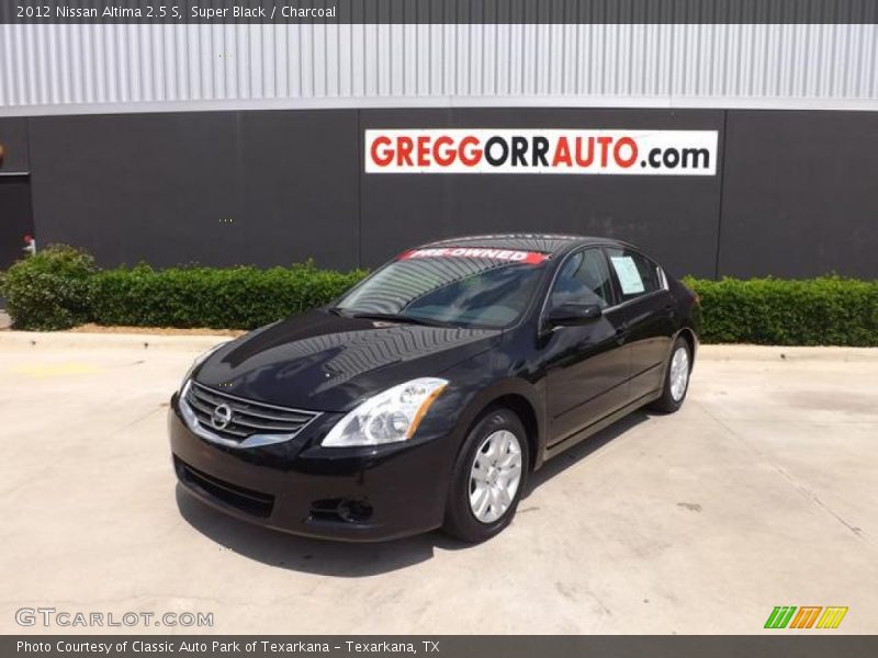 Super Black / Charcoal 2012 Nissan Altima 2.5 S