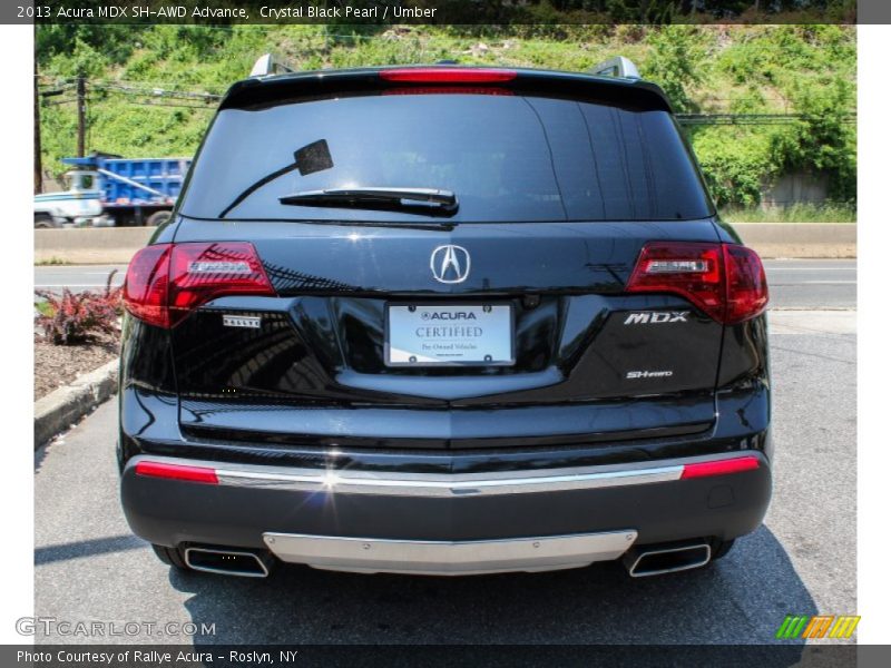 Crystal Black Pearl / Umber 2013 Acura MDX SH-AWD Advance