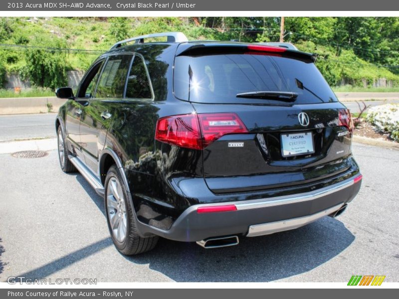 Crystal Black Pearl / Umber 2013 Acura MDX SH-AWD Advance