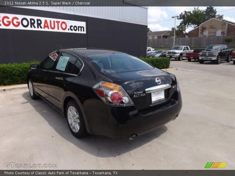 Super Black / Charcoal 2012 Nissan Altima 2.5 S