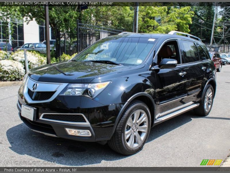 Crystal Black Pearl / Umber 2013 Acura MDX SH-AWD Advance