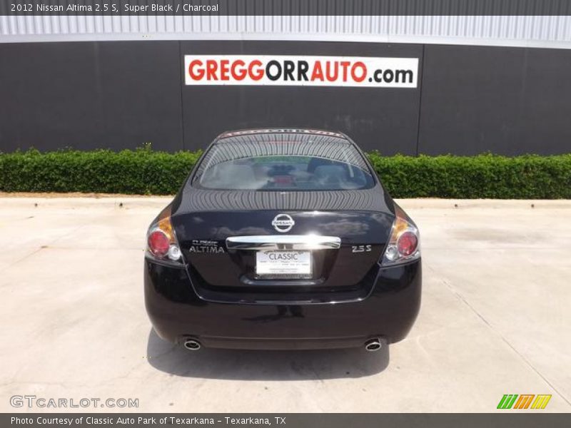 Super Black / Charcoal 2012 Nissan Altima 2.5 S