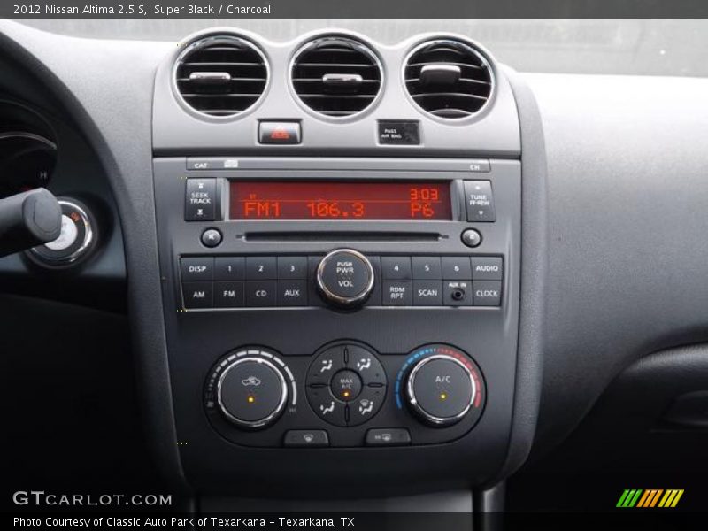 Super Black / Charcoal 2012 Nissan Altima 2.5 S