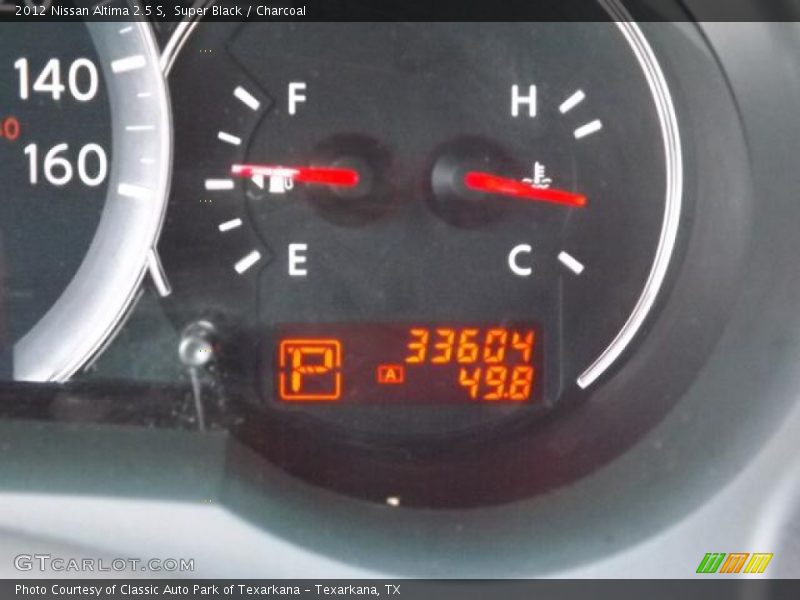 Super Black / Charcoal 2012 Nissan Altima 2.5 S