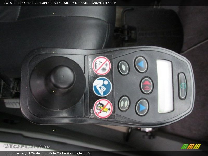 Stone White / Dark Slate Gray/Light Shale 2010 Dodge Grand Caravan SE