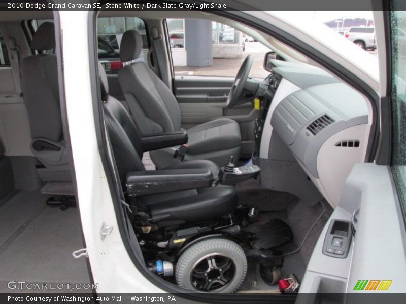 Stone White / Dark Slate Gray/Light Shale 2010 Dodge Grand Caravan SE