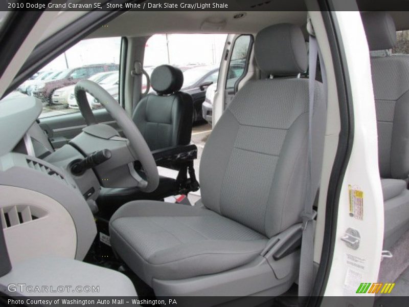 Stone White / Dark Slate Gray/Light Shale 2010 Dodge Grand Caravan SE