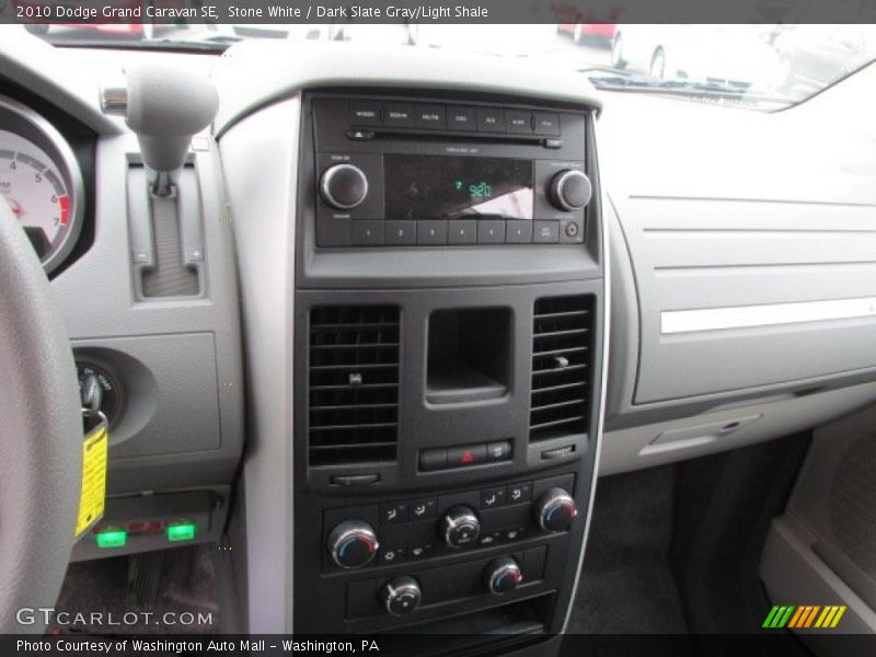 Stone White / Dark Slate Gray/Light Shale 2010 Dodge Grand Caravan SE