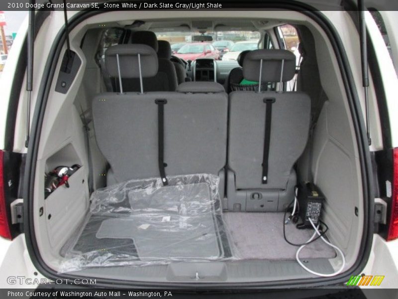 Stone White / Dark Slate Gray/Light Shale 2010 Dodge Grand Caravan SE