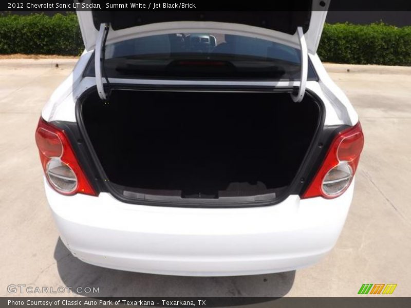 Summit White / Jet Black/Brick 2012 Chevrolet Sonic LT Sedan