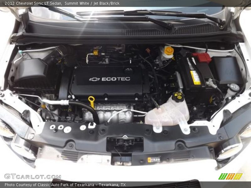 Summit White / Jet Black/Brick 2012 Chevrolet Sonic LT Sedan