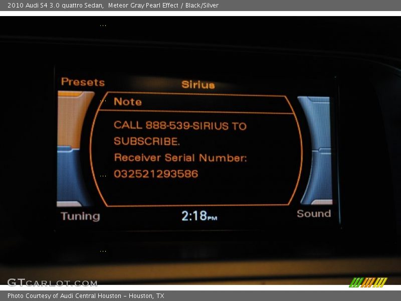 Meteor Gray Pearl Effect / Black/Silver 2010 Audi S4 3.0 quattro Sedan