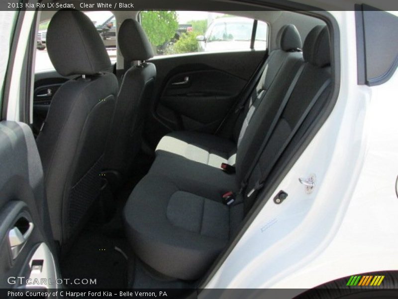 Clear White / Black 2013 Kia Rio LX Sedan