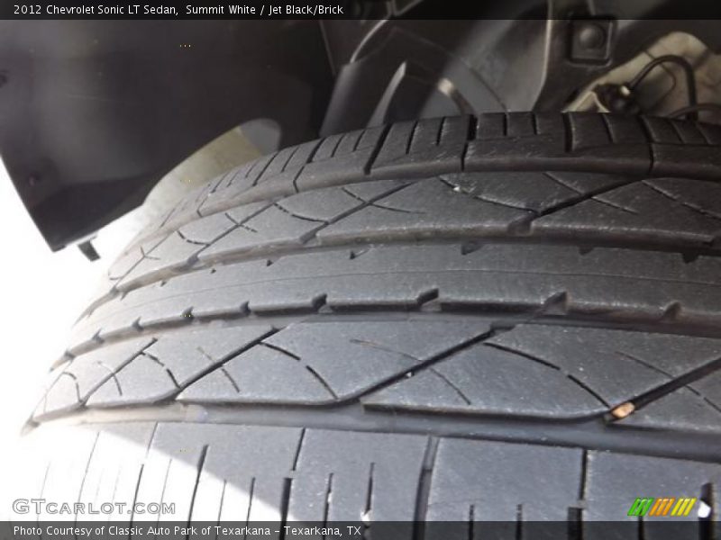 Summit White / Jet Black/Brick 2012 Chevrolet Sonic LT Sedan