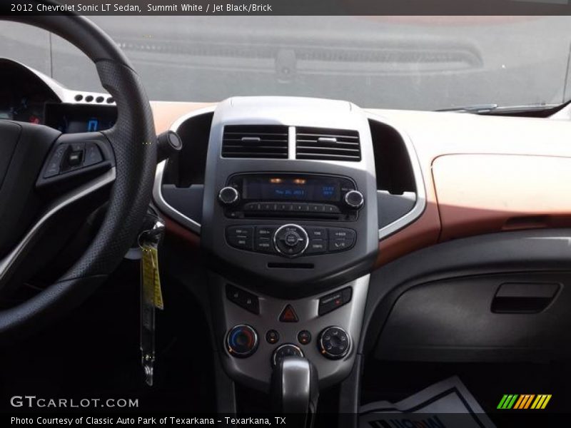 Summit White / Jet Black/Brick 2012 Chevrolet Sonic LT Sedan
