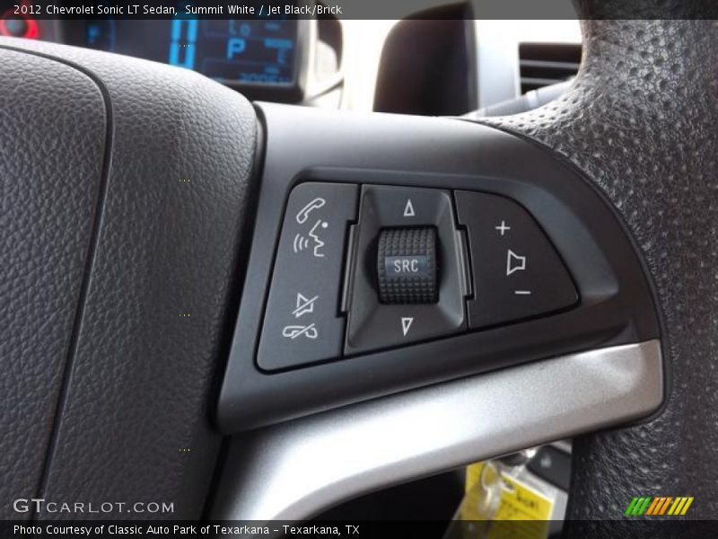 Summit White / Jet Black/Brick 2012 Chevrolet Sonic LT Sedan