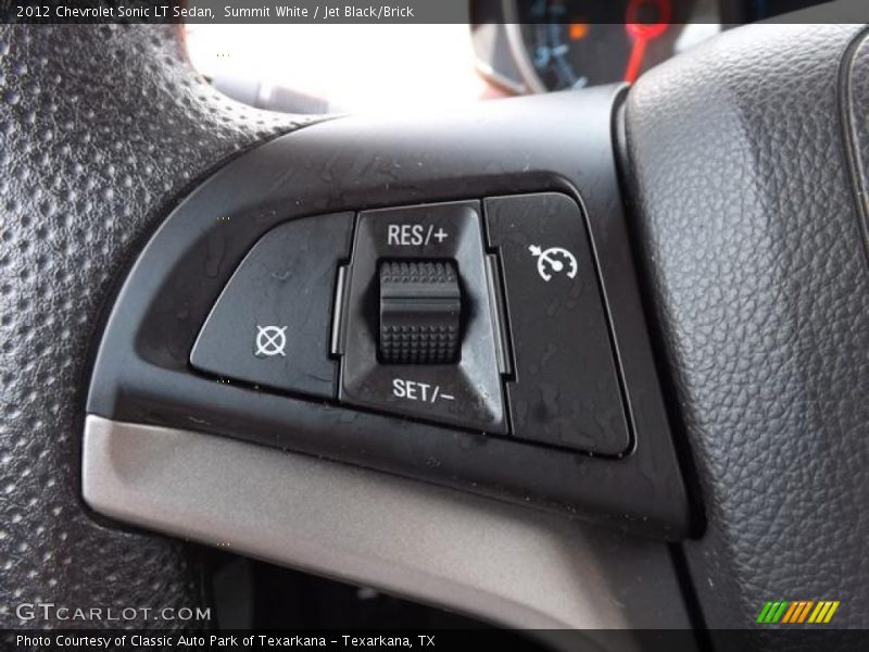 Summit White / Jet Black/Brick 2012 Chevrolet Sonic LT Sedan