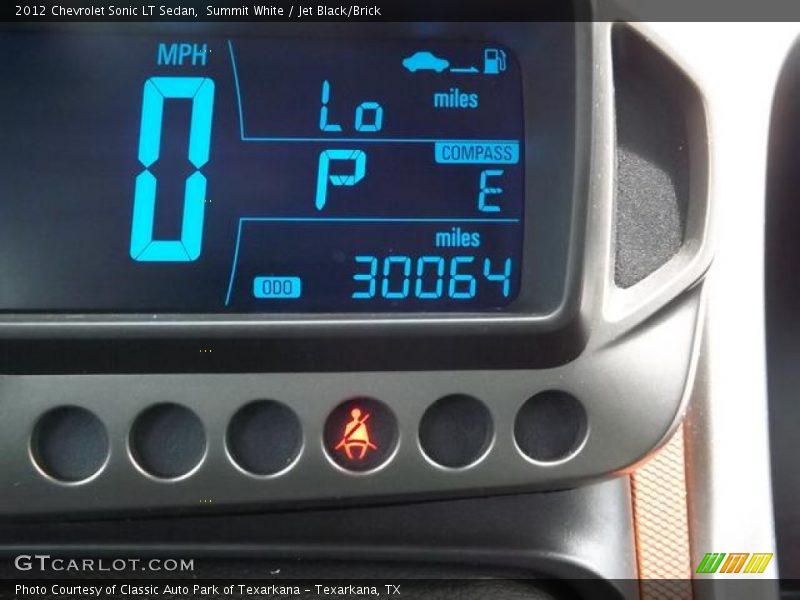 Summit White / Jet Black/Brick 2012 Chevrolet Sonic LT Sedan