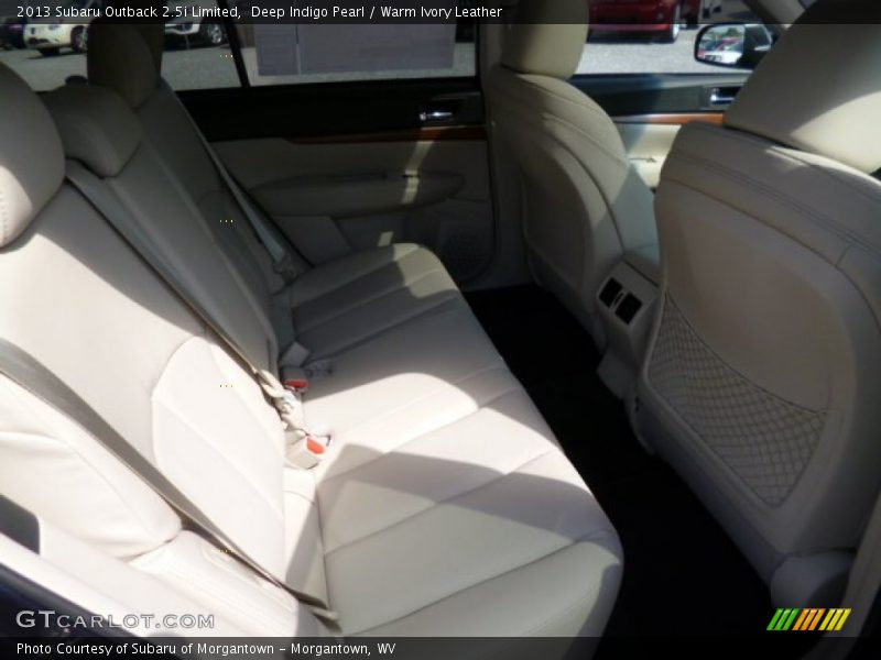 Deep Indigo Pearl / Warm Ivory Leather 2013 Subaru Outback 2.5i Limited