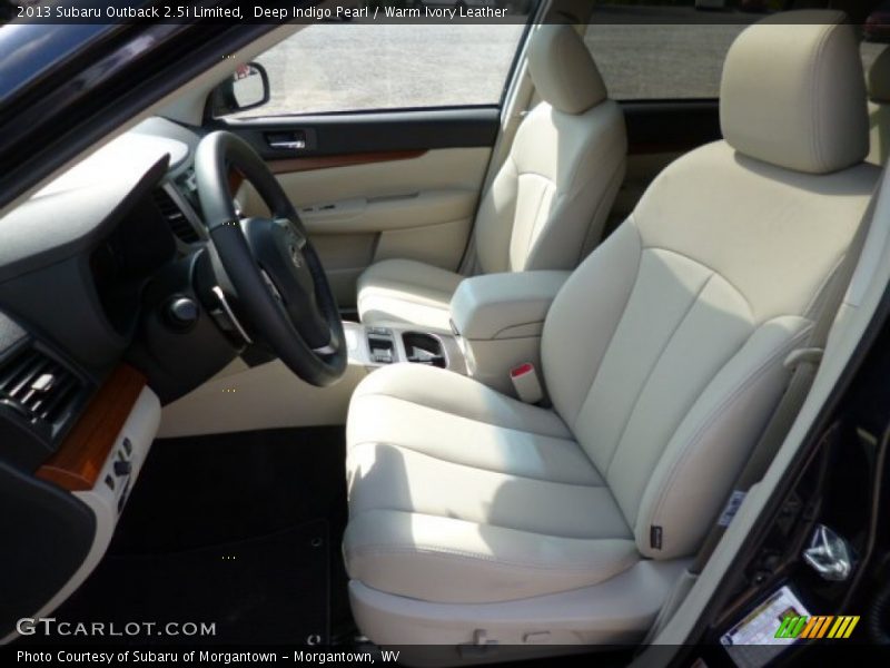 Deep Indigo Pearl / Warm Ivory Leather 2013 Subaru Outback 2.5i Limited