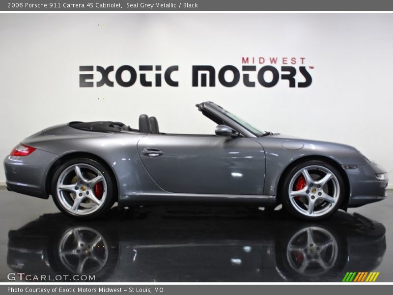 Seal Grey Metallic / Black 2006 Porsche 911 Carrera 4S Cabriolet
