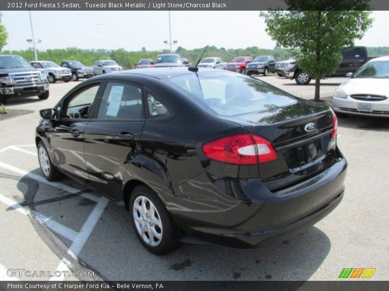 Tuxedo Black Metallic / Light Stone/Charcoal Black 2012 Ford Fiesta S Sedan