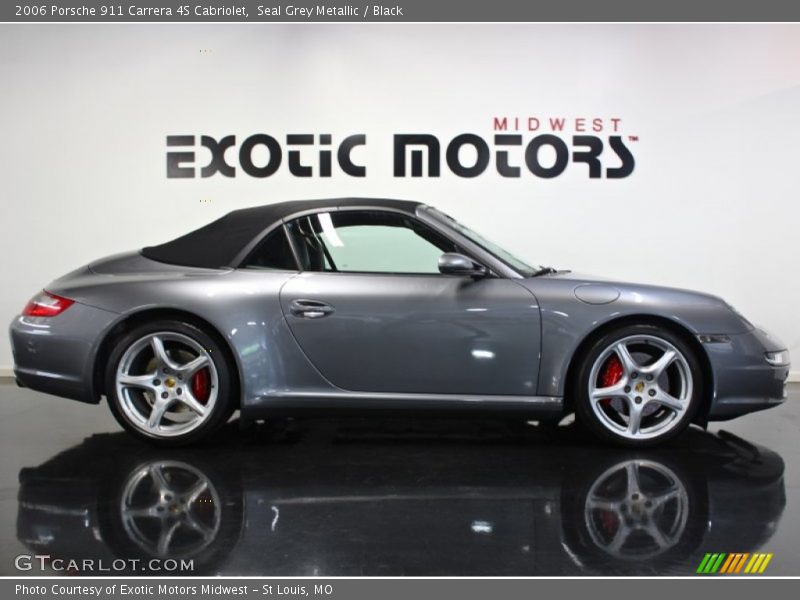 Seal Grey Metallic / Black 2006 Porsche 911 Carrera 4S Cabriolet