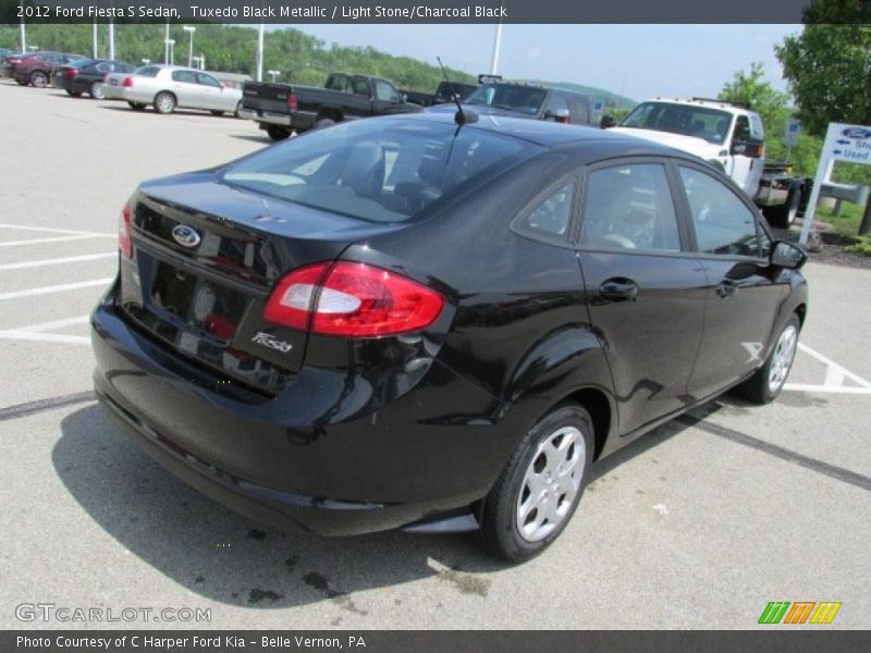 Tuxedo Black Metallic / Light Stone/Charcoal Black 2012 Ford Fiesta S Sedan