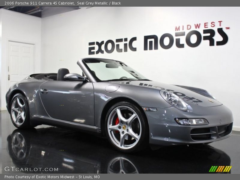 Seal Grey Metallic / Black 2006 Porsche 911 Carrera 4S Cabriolet