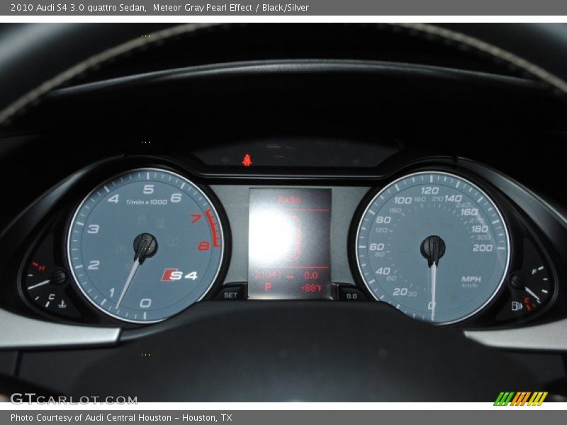 Meteor Gray Pearl Effect / Black/Silver 2010 Audi S4 3.0 quattro Sedan