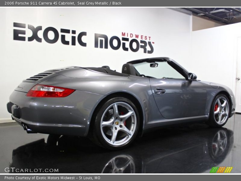 Seal Grey Metallic / Black 2006 Porsche 911 Carrera 4S Cabriolet