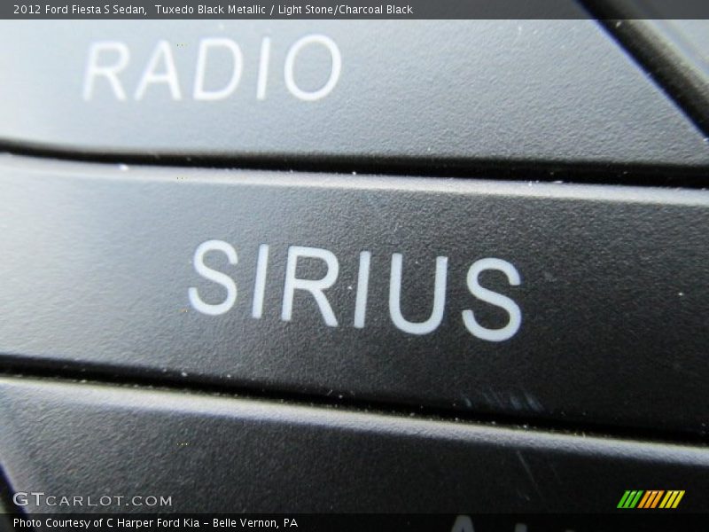 Tuxedo Black Metallic / Light Stone/Charcoal Black 2012 Ford Fiesta S Sedan
