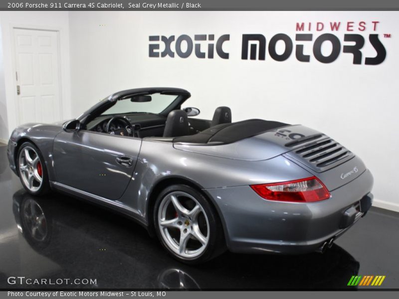 Seal Grey Metallic / Black 2006 Porsche 911 Carrera 4S Cabriolet