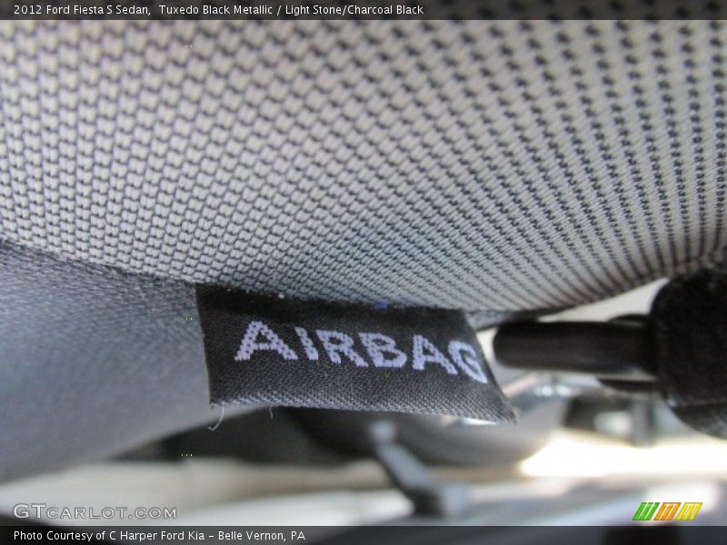 Tuxedo Black Metallic / Light Stone/Charcoal Black 2012 Ford Fiesta S Sedan
