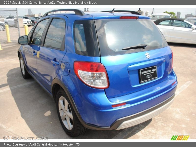 Techno Blue Metallic / Black 2007 Suzuki SX4 Convenience AWD