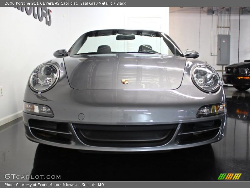 Seal Grey Metallic / Black 2006 Porsche 911 Carrera 4S Cabriolet