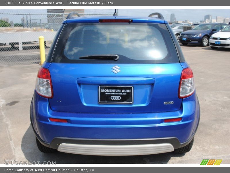 Techno Blue Metallic / Black 2007 Suzuki SX4 Convenience AWD