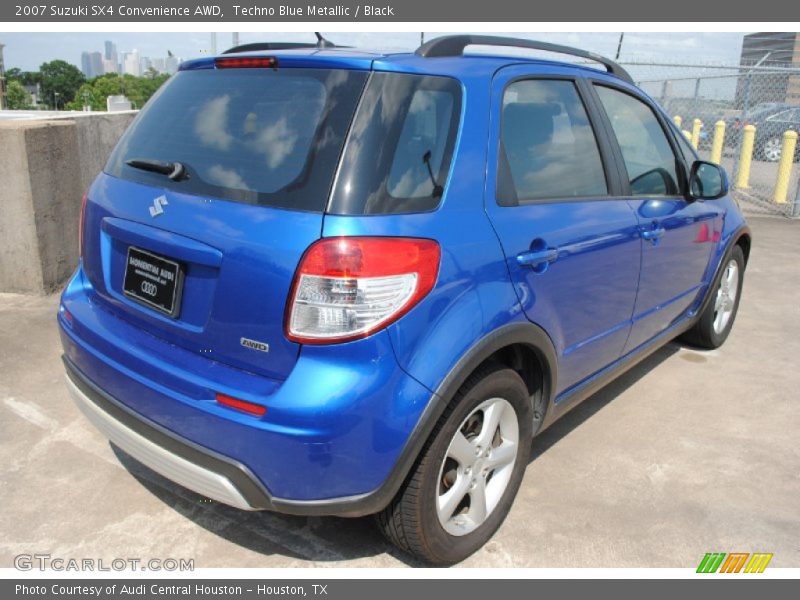 Techno Blue Metallic / Black 2007 Suzuki SX4 Convenience AWD