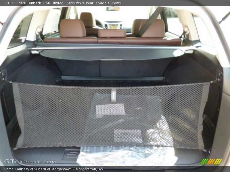 Satin White Pearl / Saddle Brown 2013 Subaru Outback 3.6R Limited