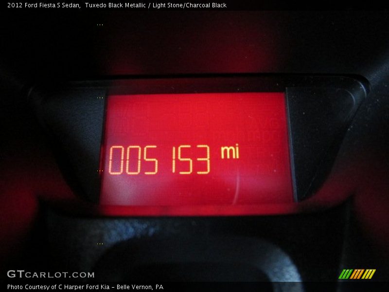 Tuxedo Black Metallic / Light Stone/Charcoal Black 2012 Ford Fiesta S Sedan